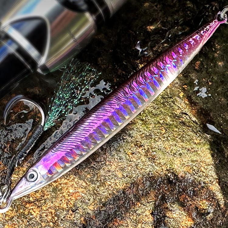 28G PROBEROS LF151 Long-Distance Casting Sinking Lure 3D Fast-Draw Sea Fishing Mackerel Hook(B) by PROBEROS