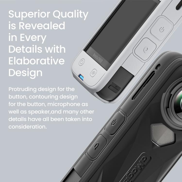 aMagisn Body Case For Insta360 X5 Action Camera Protective Accessories Black by aMagisn