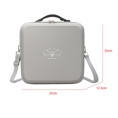 For DJI Mavic 4 Pro Fly More Combo / Creator Combo Carrying Case Durable PU Crossbody Shoulder Bag(Gray) by bashfashion