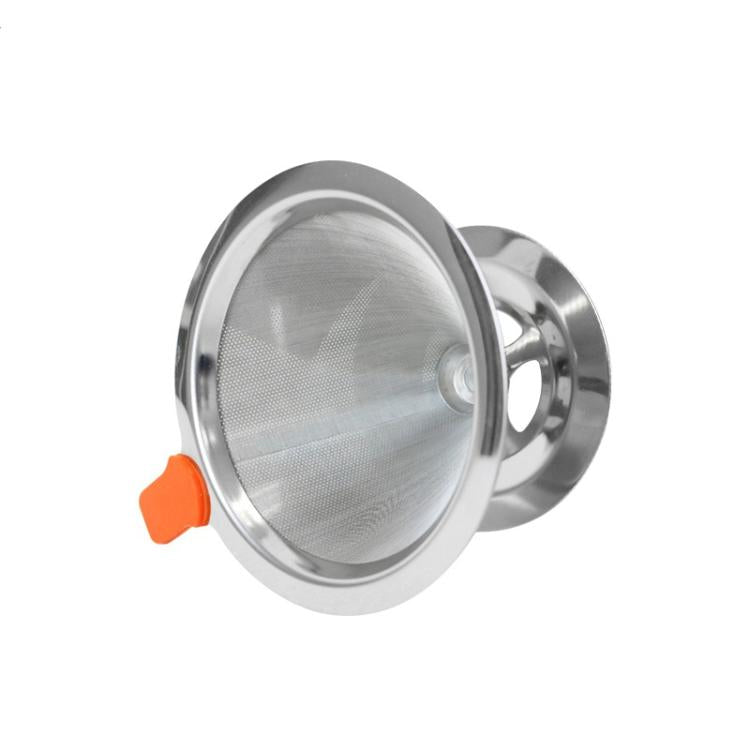 V60 Stainless Steel Coffee Filter with Base for Pour Over Brewing, Spec: 1-2 Cups 300-mesh by bashfashion