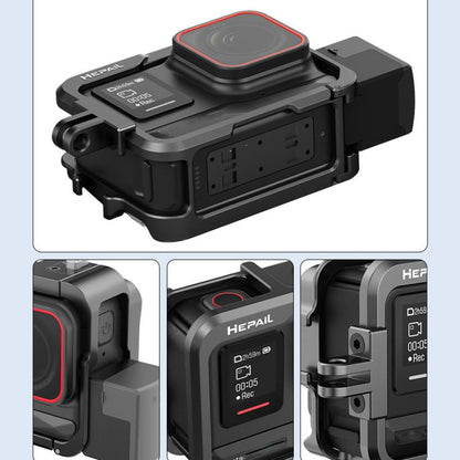 For Insta360 Ace Pro HEPAIL AC-26 Metal Rabbit Cage Camera Frame Accessories by HEPAIL