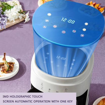 8L Air Fryer Household Multi-Function Large Capacity Oil-Free Electric Fryer, Color: White EU Plug by bashfashion