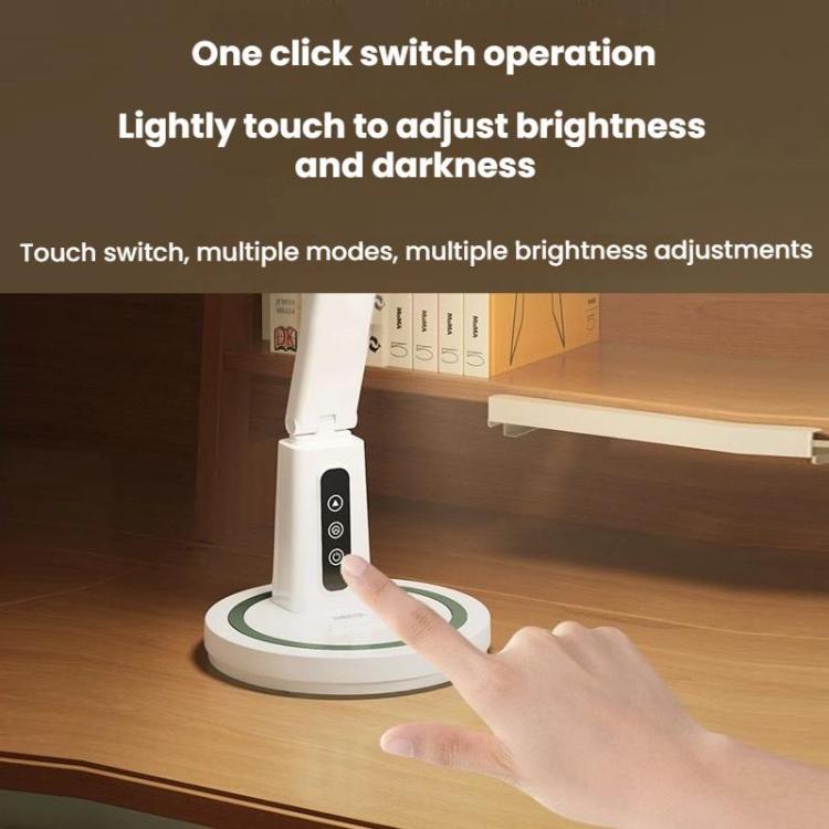 LED Desk Lamp Children Study Reading Eye-Protecting Bedside Light, Specification: Plug-in by bashfashion